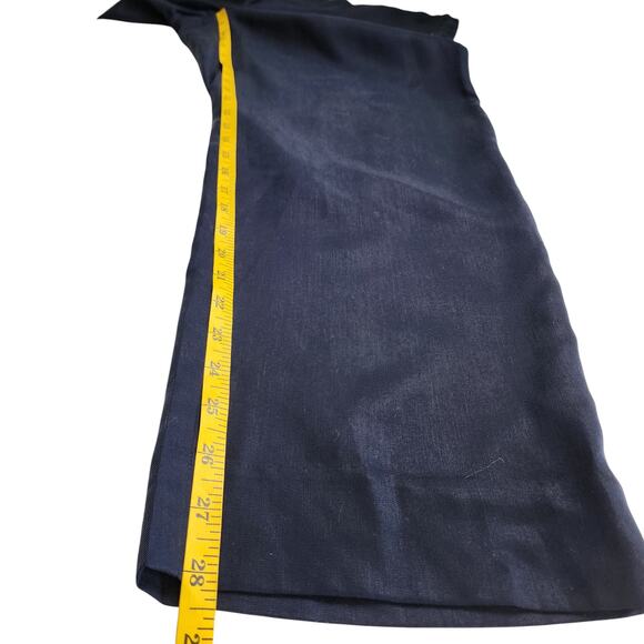 Banana Republic Factory Womens Pull On Taper Pants Size 14 Navy Blue Lightweight - Picture 11 of 12